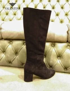 Stivali In Camoscio Nero, Alti 9 Stivali In Camoscio Nero, Alti -Stile pelletteria stivali in camoscio nero alti 3