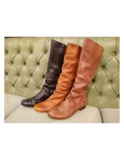 Stivali In Pelle Senza Tacco, Felmini -Stile pelletteria stivali in pelle senza tacco felmini 2