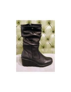 Stivali Morbidi Con Zeppa