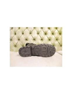 Stivali Senza Zip, In Pelle Nera -Stile pelletteria stivali senza zip in pelle nera 4