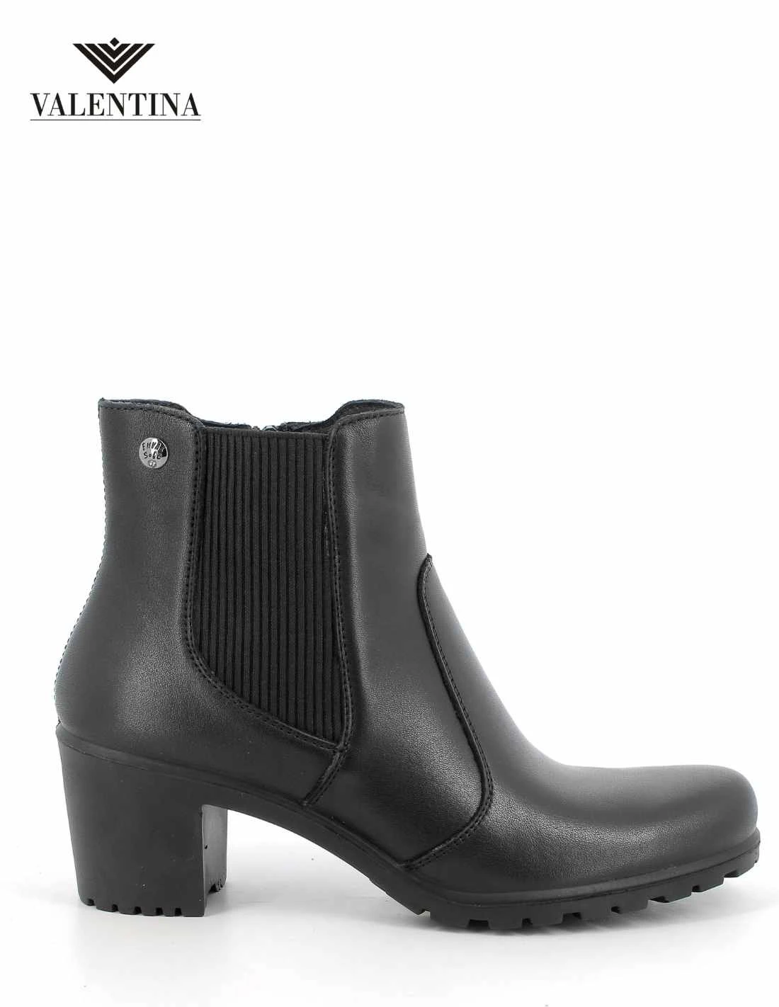 Tronchetti Neri Con Tacco Largo 4 Tronchetti Neri Con Tacco Largo - immagine 2