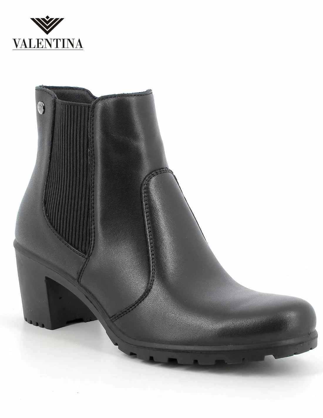 Tronchetti Neri Con Tacco Largo 6 Tronchetti Neri Con Tacco Largo - immagine 4