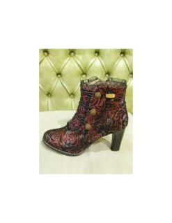 Laura Vita Tronchetti Scarpe Invernali Con Tacco E Pizzo