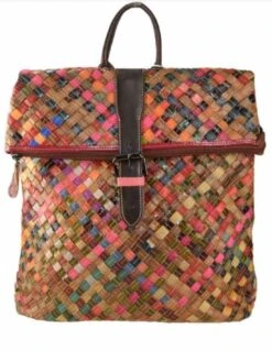 Mercury Zaino In Pelle Intrecciata, Made In Italy 11 Mercury Zaino In Pelle Intrecciata, Made In Italy -Stile pelletteria zaino in pelle intrecciata made in italy 4