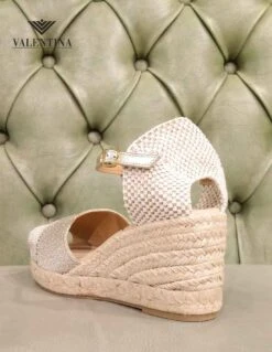 Zeppa Alta Spuntata, In Corda -Stile pelletteria zeppa alta spuntata in corda 2